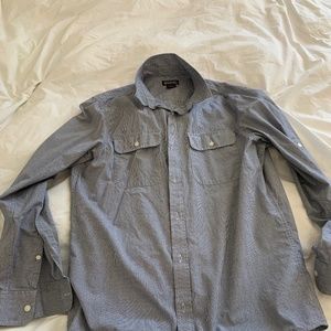 Michael Kors mens large button up long sleeve shirt